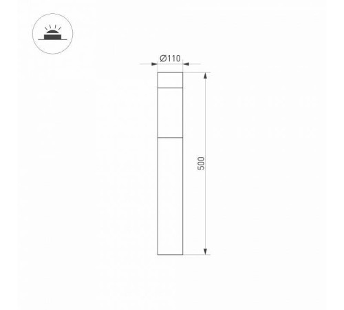 Наземный низкий светильник Arlight LGD-STEM 046612
