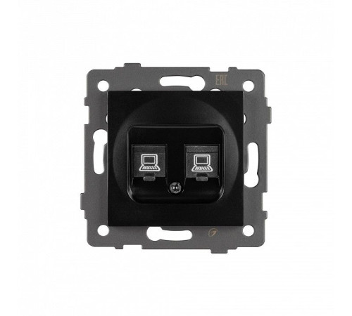 Розетка двойная RJ-12 и Ethernet RJ-45, без рамки Arlight SCT 049853