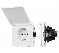 Розетка влагозащищенная с заземлением с крышкой, без рамки Arlight SCT-TENDO 054090