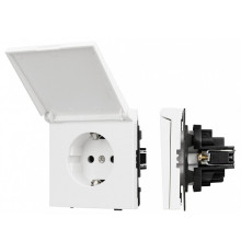 Розетка влагозащищенная с заземлением с крышкой, без рамки Arlight SCT-TENDO 054090