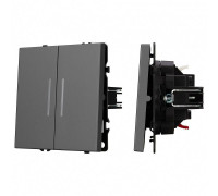 Выключатель двухклавишный без рамки Arlight SWT 054266