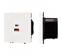 Розетка 2хUSB type A и C без рамки Arlight SCT 054316