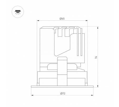Встраиваемый светильник Arlight ARADO 059106