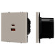 Розетка с заземлением и 2хUSB type A и C, без рамки Arlight SCT-NOBE 059446