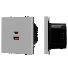 Розетка 2хUSB type A и C без рамки Arlight SCT-NOBE 059447