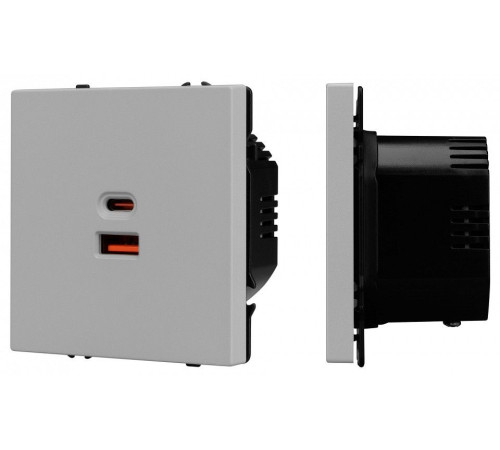 Розетка 2хUSB type A и C без рамки Arlight SCT-NOBE 059447