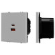 Розетка 2хUSB type A и C без рамки Arlight SCT-NOBE 059447