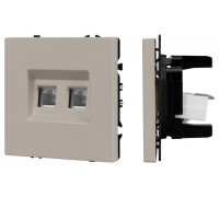 Розетка двойная Ethernet RJ-45 без рамки Arlight SCT-NOBE 059450