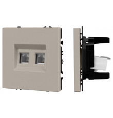 Розетка двойная Ethernet RJ-45 без рамки Arlight SCT-NOBE 059450