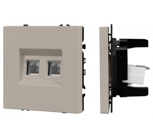 Розетка двойная Ethernet RJ-45 без рамки Arlight SCT-NOBE 059450