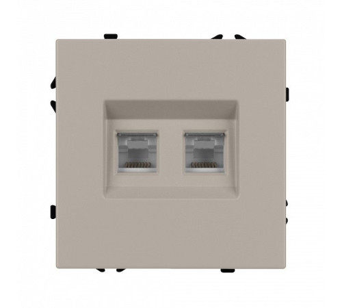 Розетка двойная Ethernet RJ-45 без рамки Arlight SCT-NOBE 059450