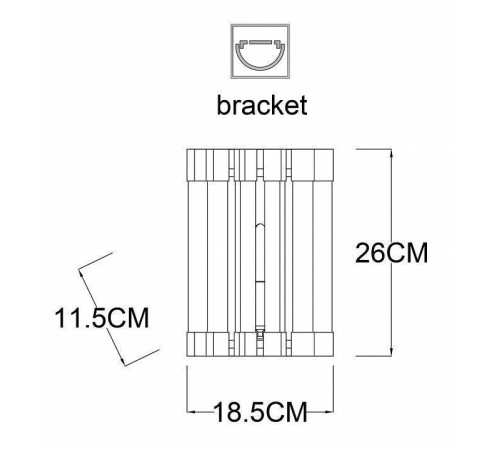 Накладной светильник Arte Lamp Caravaggio A1059AP-1CC