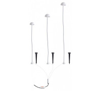 Наземный низкий светильник Arte Lamp MOTUS A1081PA-3WH