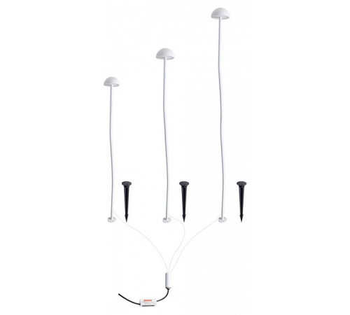 Наземный низкий светильник Arte Lamp MOTUS A1081PA-3WH