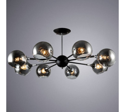 Люстра на штанге Arte Lamp Lagos 8 ламп A2708PL-8BK