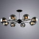 Люстра на штанге Arte Lamp Lagos 8 ламп A2708PL-8BK