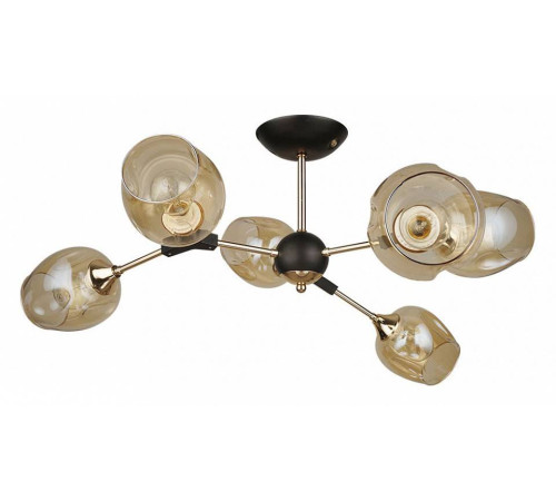 Люстра на штанге Arte Lamp Seppia 6 ламп A4211PL-6BK