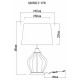 Настольная лампа декоративная Arte Lamp Baymont A5059LT-1PB