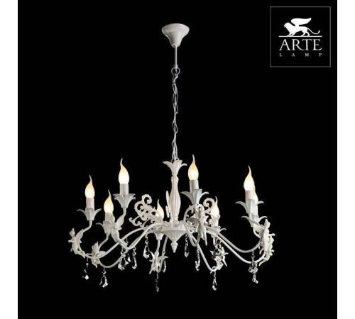 Подвесная люстра Arte Lamp Angelina 8 ламп A5349LM-8WH
