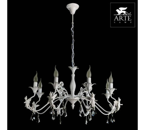 Подвесная люстра Arte Lamp Angelina 8 ламп A5349LM-8WH