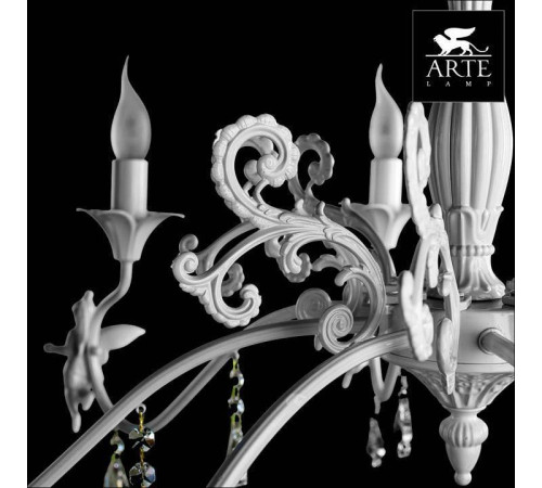 Подвесная люстра Arte Lamp Angelina 8 ламп A5349LM-8WH