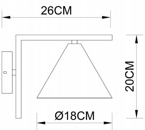 Бра Arte Lamp David A7033AP-1BK