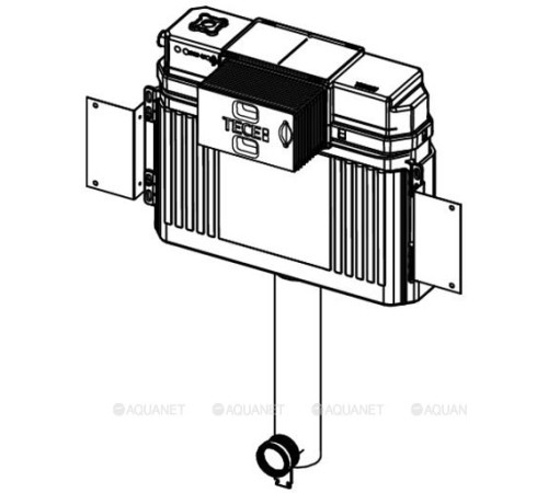 Смывной бачок TECEprofil UNI 2.0 с монтажной пластиной 9041308