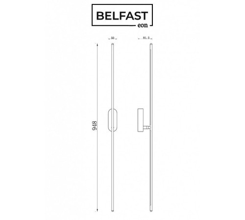 Бра Belfast Skipton 85001-1W-L BR