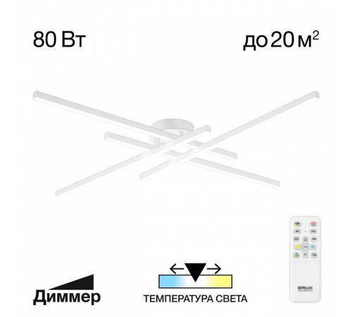 Потолочная люстра Citilux Стиг CL203140