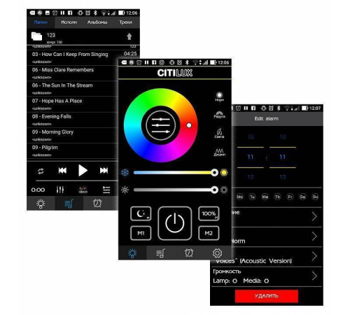 Накладной светильник Citilux Light & Music CL703M60