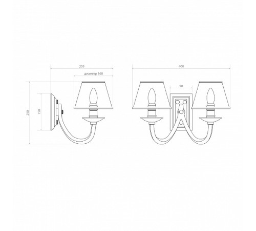 Бра Covali WL-31125