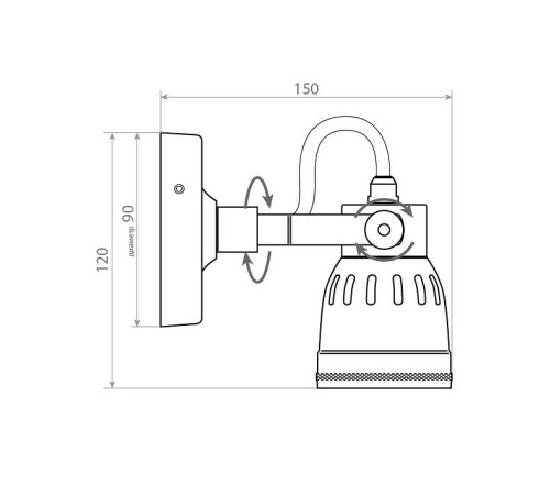 Бра уличный Covali 1x40 Вт E27 IP54 WL-50719