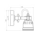 Бра уличный Covali 1x40 Вт E27 IP54 WL-50719