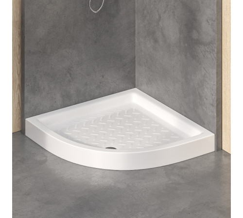 Поддон для душа полукруглый RGW CR/R 800x800 мм керамический 19170488-01