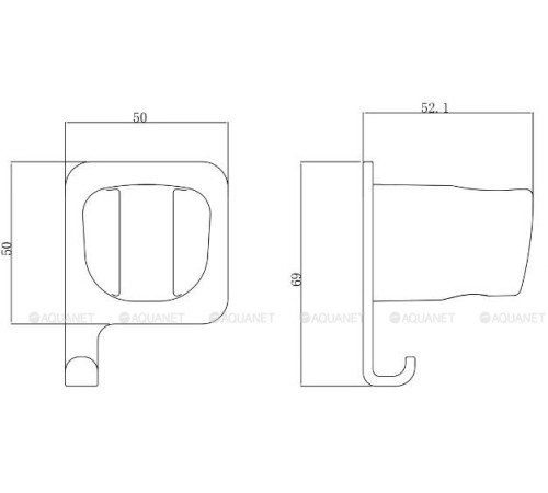 Держатель для душа Allen Brau INFINITY хром 5.21B17-00