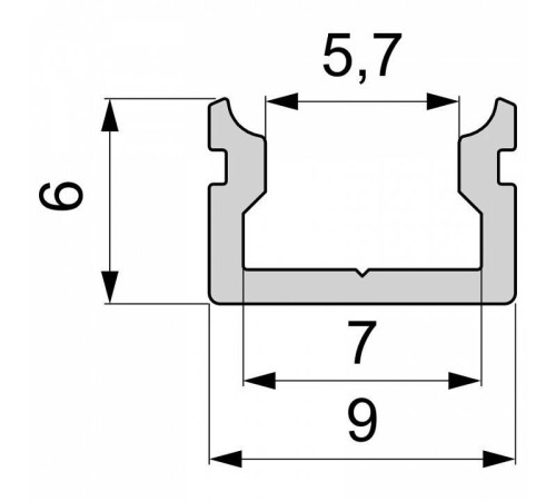 Профиль накладной Deko-Light AU-01-05 970084