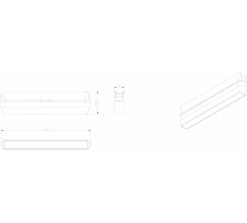 Накладной светильник Denkirs AIR LINEAR DK5303-BK