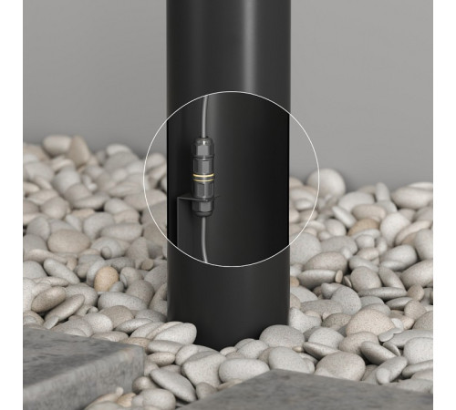 Наземный низкий светильник Denkirs NORD DK9749-BK