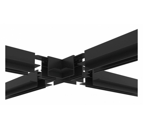 Соединитель X-образный для треков Denkirs SMART HIDE TR2114-BK