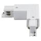 Соединитель угловой L-образный для треков DesignLed Трехфазные треки и аксессуары CN-3F-L-L-WH