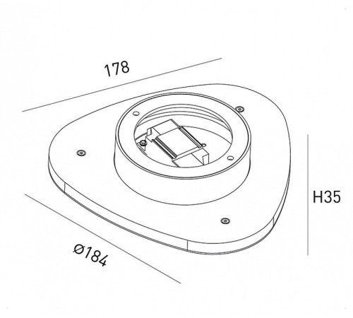 Накладной светильник DesignLed ML ML-TR184-BL-WW