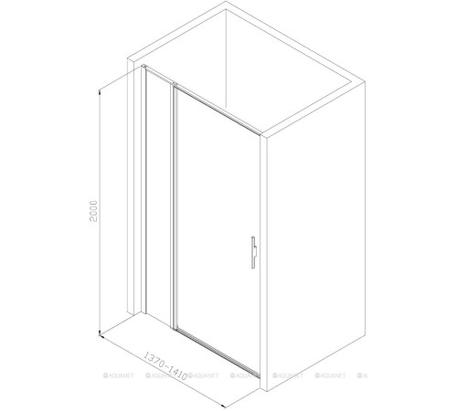 Душевая дверь Allen Brau Priority 1400 мм стекло Optiwhite хром 3.31034.00