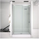 Душевая дверь в нишу Aquanet Alfa 1200x2000 мм раздвижная прозрачное стекло хром NAA6121