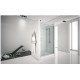 Душевая дверь в нишу Aquanet Alfa 1300х2000 мм стекло прозрачное хром NAA6121