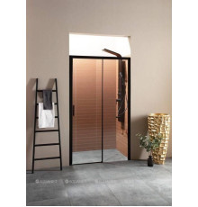 Душевая дверь в нишу Aquanet Pleasure 1200 мм черный матовый AE60-N-120H200U-BT