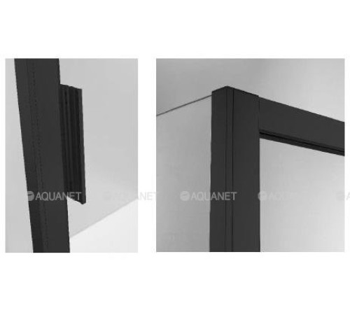 Душевая дверь в нишу Aquanet Pleasure 1600 мм черный матовый AE60-N-160H200U-BT