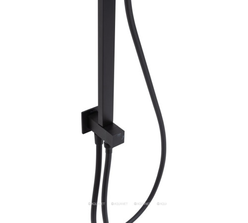 Душевая система Allen Brau INFINITY без смесителя верхний и ручной душ черный матовый 5.21031-31