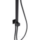 Душевая система Allen Brau INFINITY без смесителя верхний и ручной душ черный матовый 5.21031-31