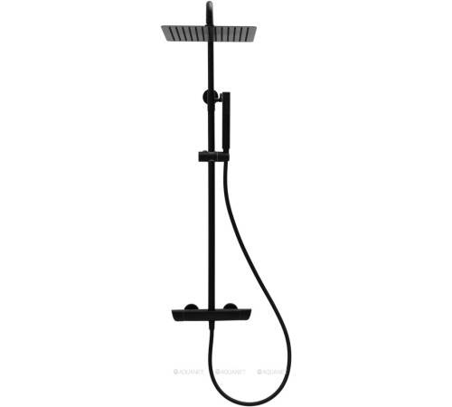 Душевая система Allen Brau INFINITY 4.0 с термостатом верхний душ 300 мм черный матовый 5.21032-31
