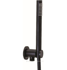 Гигиенический душ Paffoni Tondo лейка с держателем и шлангом 1500 мм черный матовый ZDUP094NO